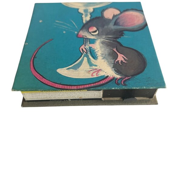 Vintage Illustrated Matchbox with Pull-Out Drawers Pickled Mouse Art 4” Square - Picture 3 of 6